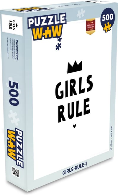 Puzzel Quotes - Kinderen - Meisjes - Girls Rule - Spreuken - Legpuzzel - Puzzel 500 stukjes