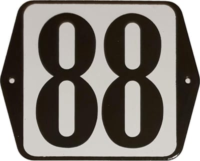 Huisnummer standaard nummer 88