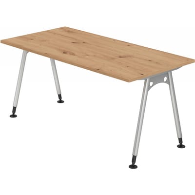 ATOS 16 S | Bureau - 160 x 80 Tafelhoogte I In hoogte verstelbaar Knoestige Eiken