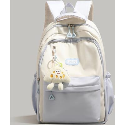 Rugzak voor Dames Nieuwe Stijl High-end Middelbare School Studenten College Schooltas Grote Capaciteit Korte Trip Rugzak white