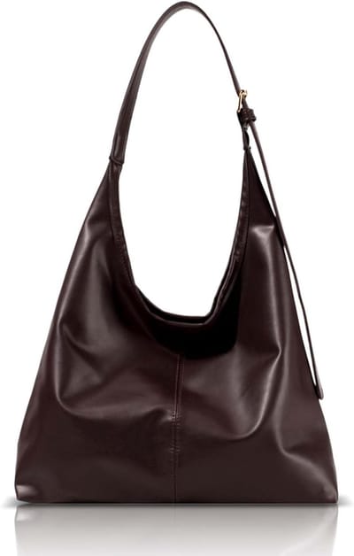 Slouchy Schoudertas, Zachte Handtas voor Casual Gebruik, Ideaal voor Reizen en Winkelen, Verstelbare Tote Bag met Retro Uiterlijk