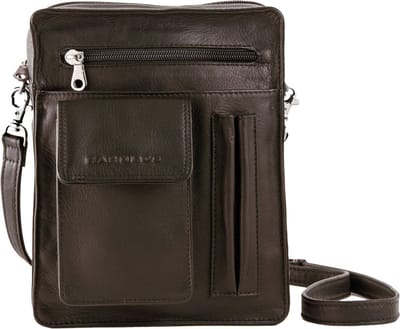 HAROLD'S Leren Schoudertas Country Shoulderbag Brown Donkerbruin