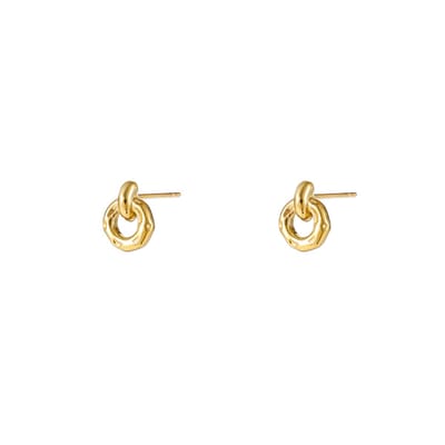 Go Dutch Label Oorknoppen Open Round Stud Goud