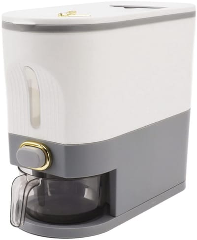 Dailygoods- Rijstdispenser Grote Capaciteit - Voedselcontainer - Airtight - Keukenorganisatie - Slimme Dispenser - PP/PET Materiaal
