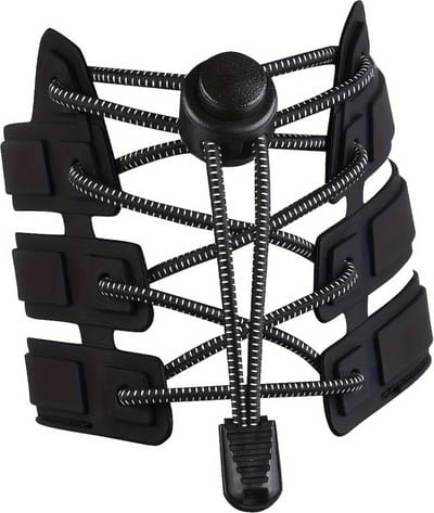 WiseGoods Premium Lock Laces - Schoenveter - Schoenveters - Schoen Veter - Veters - Accessoires Schoenen & Sportschoenen - Zwart