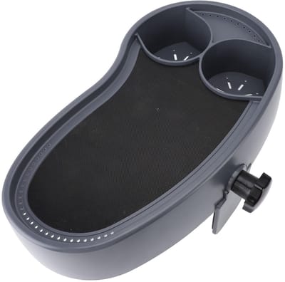 Dailygoods- Hot Tub Tafelblad Verstelbaar - Antislip Dienblad - Drinkbus met 2 Bekerhouders - Geschikt voor Bovengrondse Badkuip - Comfortabele Spa-Tijd - Past op de meeste Hot Tubs - Badbijzettafel