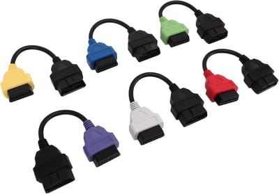 MultiECUScan Adapter Kabel - 6 Stuks OBDII Diagnostische Kabel Set - ECU Scan Tool Kabel voor EcuScan Adapter 1 2 3 4 5 6