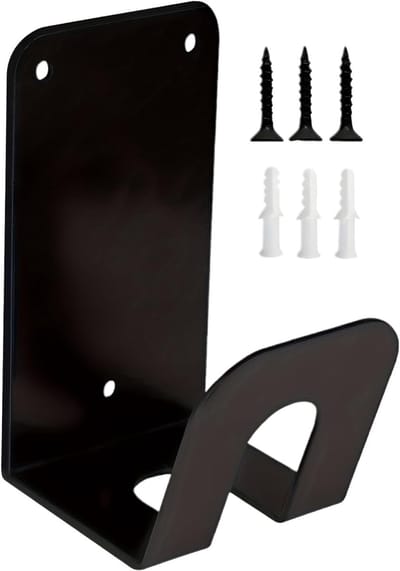 Autolader Kabel Haak - Wandhouder Garage - Auto Opladen - Stevige IJzeren Constructie - 110° Curve - Zwart