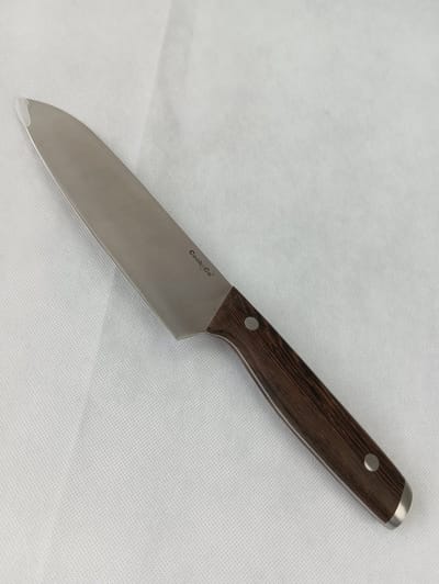 Cook'n'Co Vlijmscherp Santoku RVS mes 17,5 cm. met houten heft