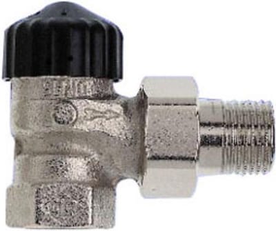 Heimeier Radiatorafsluiter Therm- Radiatorafsl- Standaard- Haaks- Dn10- Vern-