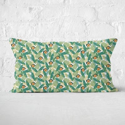Green Jurassic Park Rectangular Cushion 30x50 - Soft Touch