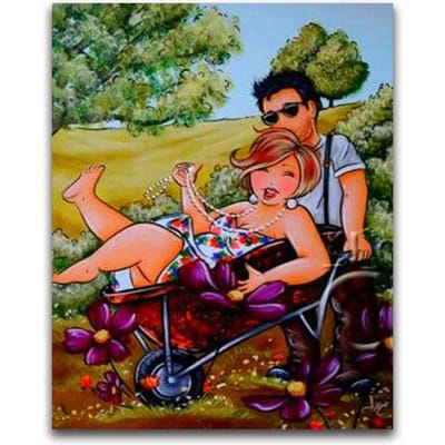 Peinture au diamant au point de croix mosaïque animale broderie diamant ronde complète 20X30CM beige