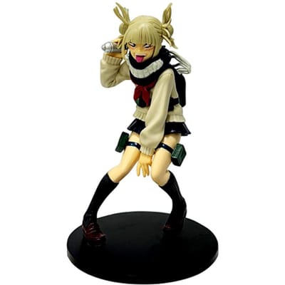 My Hero Academia Anime Karakter Merchandise Himiko Toga Schattige Uniform Strijdversie Figuur Bureaublad Ornamenten Model Speelgoed Cadeau
