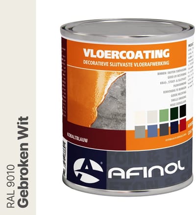 Afinol Vloercoating Gebroken Wit (RAL 9010) 750 ml