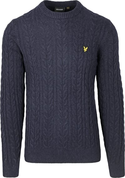 Lyle & Scott Cable Pullover Navy - Maat XL - Heren - Pullovers