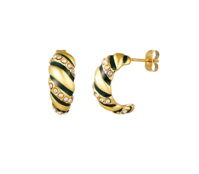 Jewels by Jenty | Oorbellen baquette | Yehwang | goud | chic | hip | Cadeau voor haar | Tieners