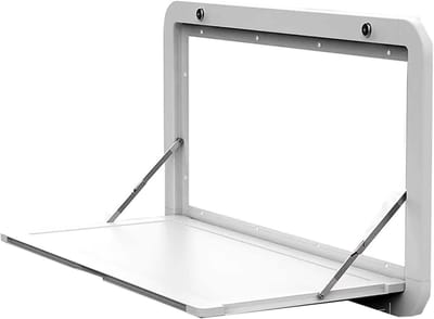 Opvouwbare Campertafel - Wandtafel - Buiten Koken - Met Twee Sloten - 80x45cm - Wit