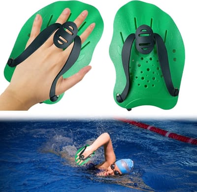 Handpaddles voor Zwemmen met Verstelbare Bandjes - Sterkte Training Hulp voor Volwassenen en Kinderen, Verbeter Zwemtechniek en Kracht in het Water