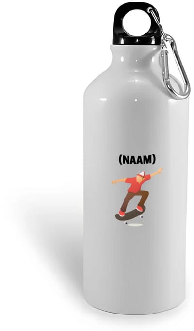 Hacebo® - Skateboarden met eigen naam waterfles - Sport - Skateboarder - Skaten - water fles - 400ML