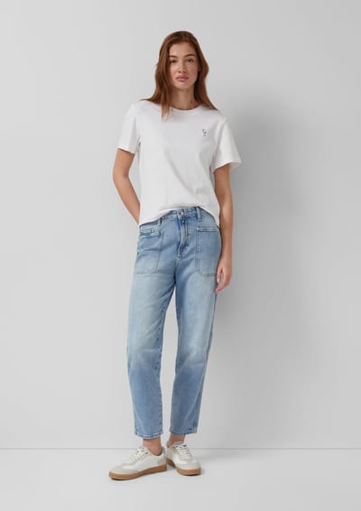 Hoge Taille Mom Jeans Dames s.Oliver Ankle