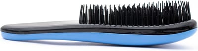 Intirilife Haarborstel mini borstel in blauw - 15 x 6,5 x 3,5 cm - Ontwarrende borstel voor het ontklitten van droog en nat haar met plastic borstelharen Praktisch voor in de handtas en op reis