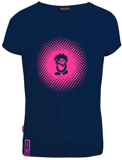 Trollkids Logo T-shirt Met Korte Mouwen Blauw 140 cm Meisje