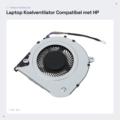 Dailygoods - Laptop Koelventilator Compatibel met HP Modellen