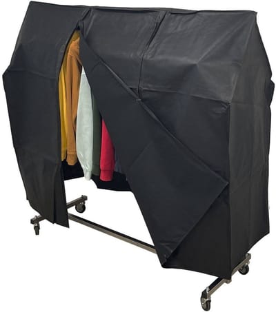 Kledingrek hoes 155 cm – Afdekhoes kledingrek- Beschermhoes voor kledingrek – UV-werend – stofdicht