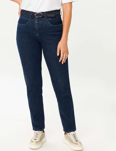 Raphaela by Brax Dames Jeans  Style CAREN NEW DARK BLUE, denim donkerblauw, maat 36K