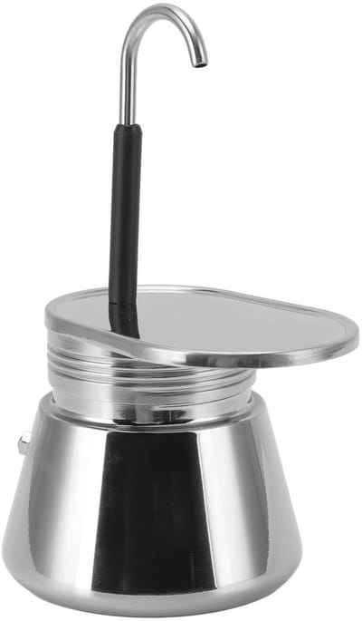 Dailygoods- Moka-koffiezetapparaat Grote Capaciteit - Roestvrij Staal - Compact/Draagbaar - Eenvoudig te Gebruiken - Koffiezetapparaat - 101 tot 500 ml - Mokkakan