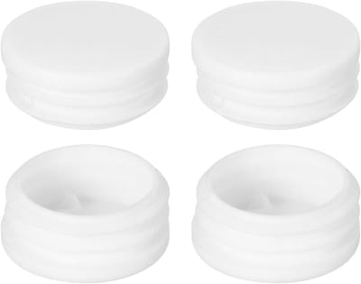 Kunststof Buisstoppen - Meubeldoppen Bodemdoppen - Meubels Beschermen - Slagvast en Duurzaam - 42 mm Diameter - Wit