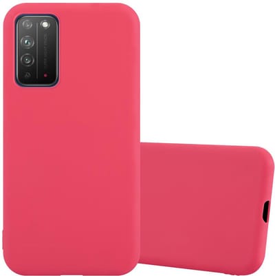 Cadorabo Hoesje geschikt voor Honor X10 in CANDY ROOD - Beschermhoes gemaakt van flexibel TPU silicone Case Cover