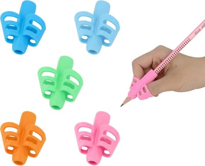 Potloodgrepen - 5 stuks - Schrijfhulpmiddelen voor kinderen - Potloodgrepen voor kinderen - Siliconen potloodgrepen - Schrijfhulpmiddelen voor potloden - ANMI