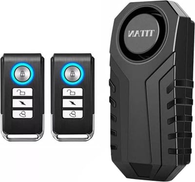 Fietsalarm Set - Anti-diefstal Alarm - Fiets Beveiligen - Waterdicht Ontwerp - 36 x 45 x 55 mm - Zwart