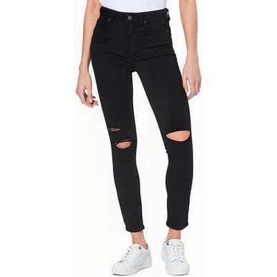 PAIGE Margot Ankle Black Anchor Destructed Maat: W23 | Slim Jeans Outlet | Dames | Zwart