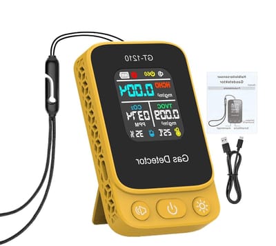 Luchtkwaliteitsmeter - CO2 Detector - Binnenlucht Meten - Realtime Data Feedback - 95 x 74 x 27 cm - Wit