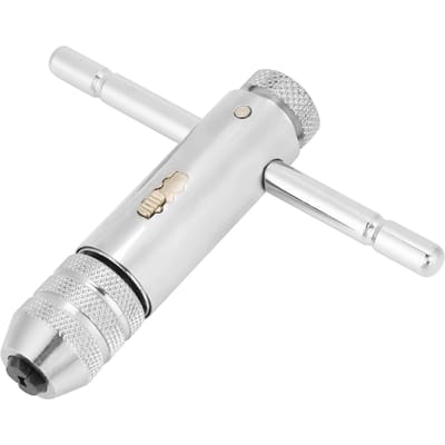 Clé à cliquet réglable avec poignée en T M3, M8, M5, M12 pour jeu de tarauds et filières (M5 M12) white