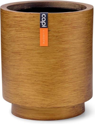 Capi Europe - Vaas cilinder Retro Gold & Copper - 8x9 - Goud - Opening Ø7 - Bloempot voor binnen - 5 jaar garantie - BRTG311