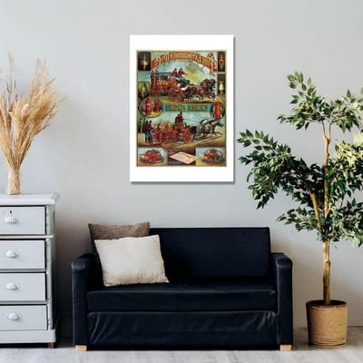 Brandblusser Poster - Veiligheid Kunst - Wanddecoratie - Met Rand - 210 x 297 mm - Niet gespecificeerd
