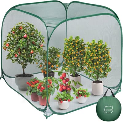 Pop-up Plantenbed Bedekking 95.4 x 90 x 15.5 x 95.3 cm, Insectenbescherming voor Groenten, Fruit en Dieren