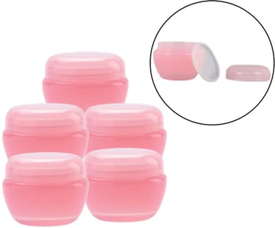 Reispotjes Hervulbaar Klein - 10 Gram - Creme Potjes met Deksel Leeg - Cosmetica Potjes - 5 Stuks - Zalfpotjes met Deksel