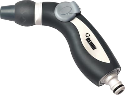 REHAU Tuinspuit Comfort, spuit voor het reinigen en sproeien, tuinhanddouche met bediening met één hand