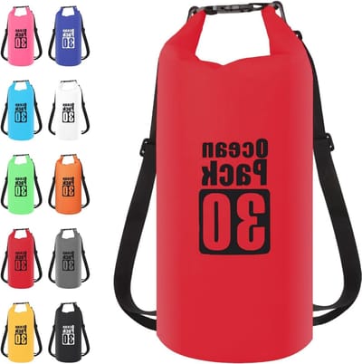 Waterdichte Dry Bag 30L met Verstelbare Schouderband voor Boot, Kajak, Vissen en Kamperen