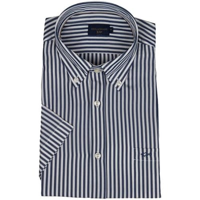 Paul & Shark Overhemd Xsoft Lyocell Stripe Donker Blauw / male