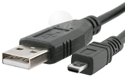 Dailygoody - UC-E6 USB Kabel voor Nikon Coolpix 2100 2200 3100 3200 - Zwart