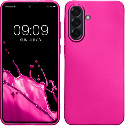 kwmobile telefoonhoesje geschikt voor Samsung Galaxy A36 5G - Hoesje voor smartphone - Back cover in metallic roze