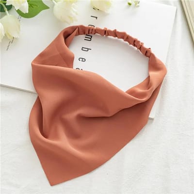 12 Stuks Zomer Vintage Print Bloemen Strand Bandana Haarsjaal Mode Elastische Rubberen Hoofdbanden Voor Vrouwen Meisjes Haaraccessoires brown