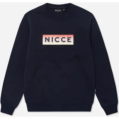 Nicce Lange Mouw Crew Hals Pullover Navy Blauw Heren Truien 204 1 03 02 0003