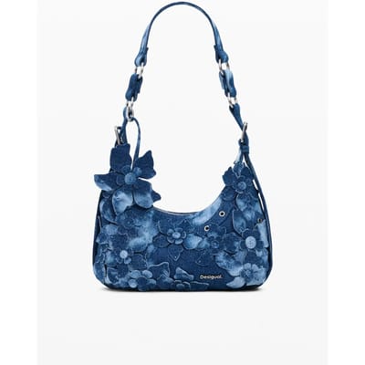Desigual schoudertas Curio Denim Shoulder Bag Denim Dark Blue blauw