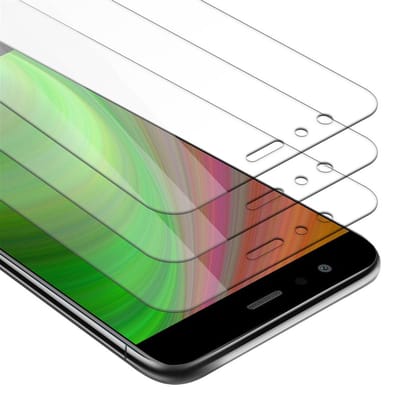 Cadorabo 3x Screenprotector geschikt voor Huawei P10 LITE - Beschermende Pantser Film in KRISTALHELDER - Getemperd (Tempered) Display beschermend glas in 9H hardheid met 3D Touch